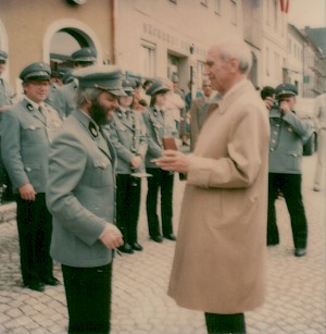 Mit Bundespräsident Rudolf Kirchschläger 1985